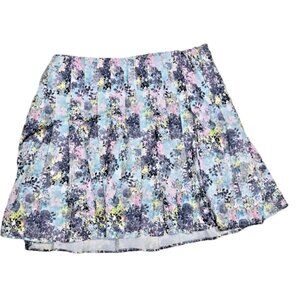 Tee Time Golf Pleated Skort Floral Size Large